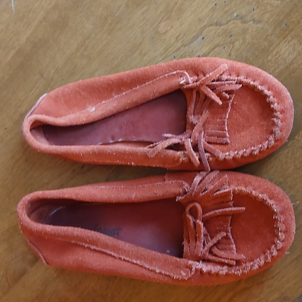 Reddish Orange Minnetonkas